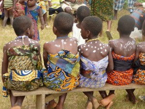 Village girls in Kuigba, Ghana